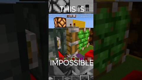 THIS IS IMPOSSIBLE. #minecraft #shorts #redstone