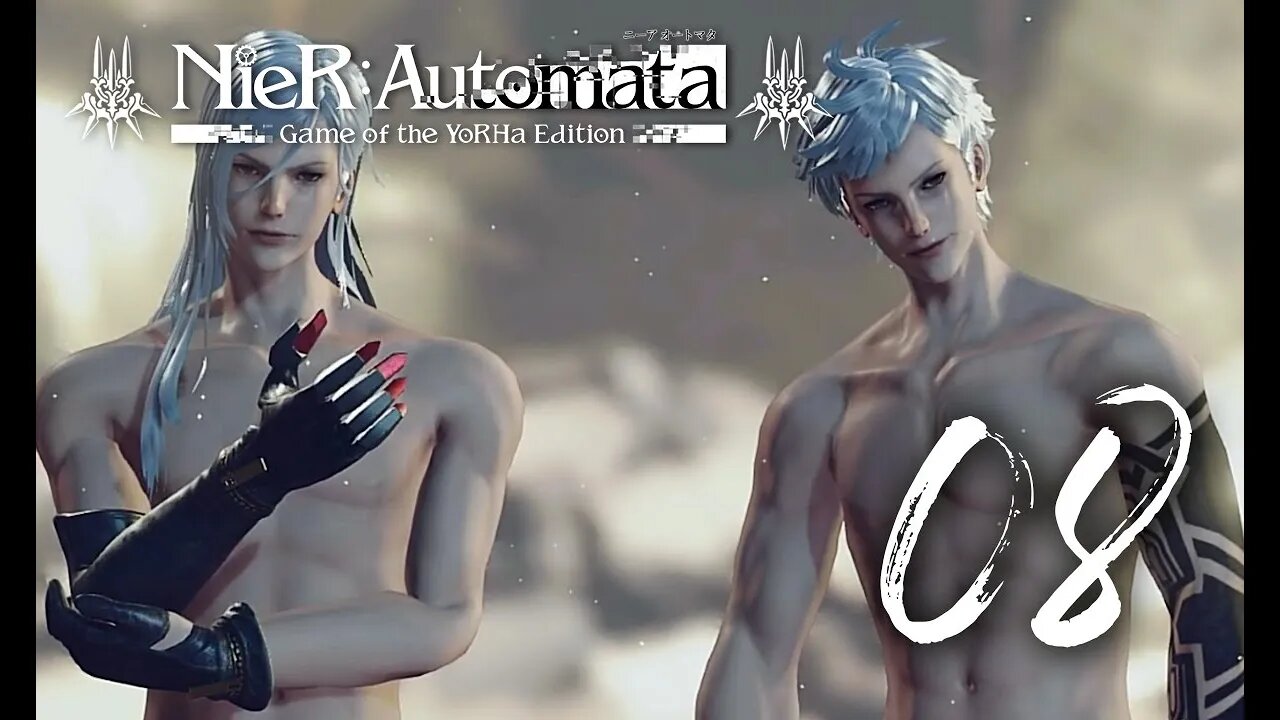 Adam and Eve | Nier: Automata | Blind PS4 Gameplay 08 | SpliffyTV