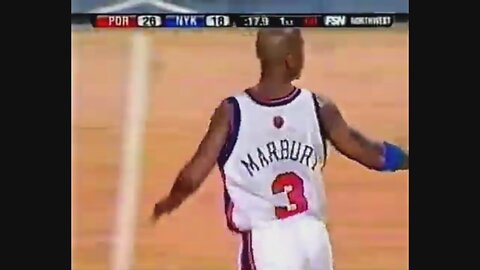 Stephon Marbury 17 Points 6 Ast Vs. Trail Blazers, 2006-07.