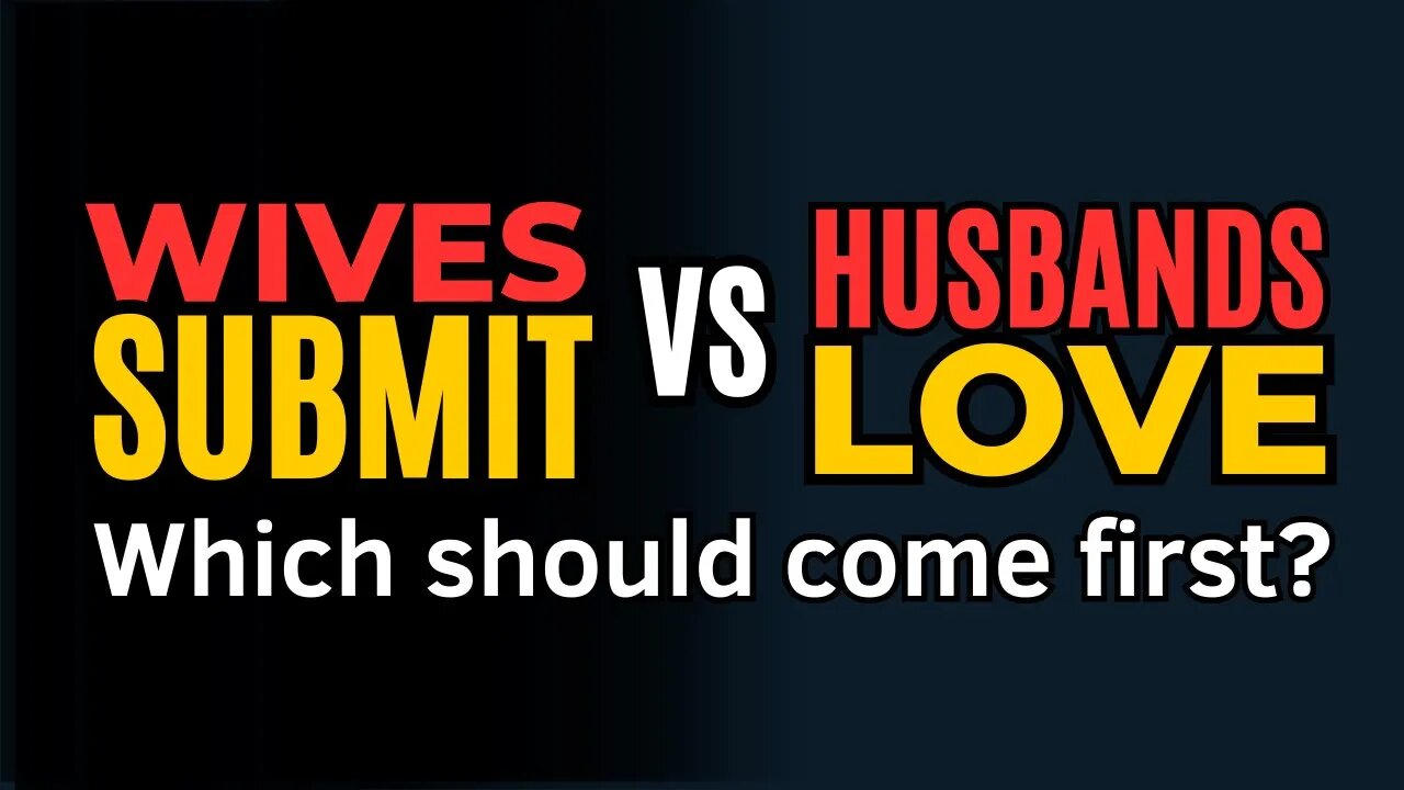 Should Wives SUBMIT First OR Husbands Should LOVE First?? || Wisdom for Dominion