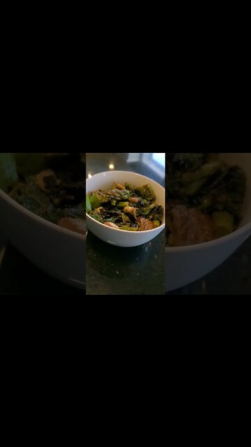 Free lunch! Asparagus, Sorrel, Kale, Morels, Winecaps and a TINY bit of butter