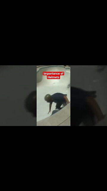 Head First Into Shallow Steps! #poolskateboarding #skateboarding #poolskating