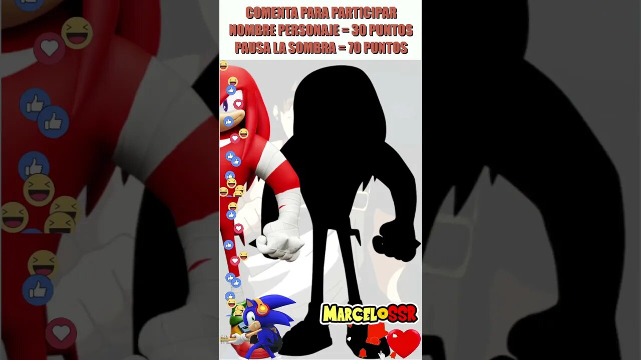 SONIC - QUEM É ESSE PERSONAGEM Nº1 #shorts #knucklesandrouge #sonicgames #knucklescosplay