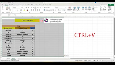 Copy Column Width And Paste By Using Paste Special In Excel.