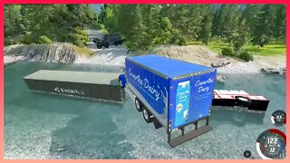 TruckFails | Trucks vs River #02 | BeamNG.Drive |TrucksFails