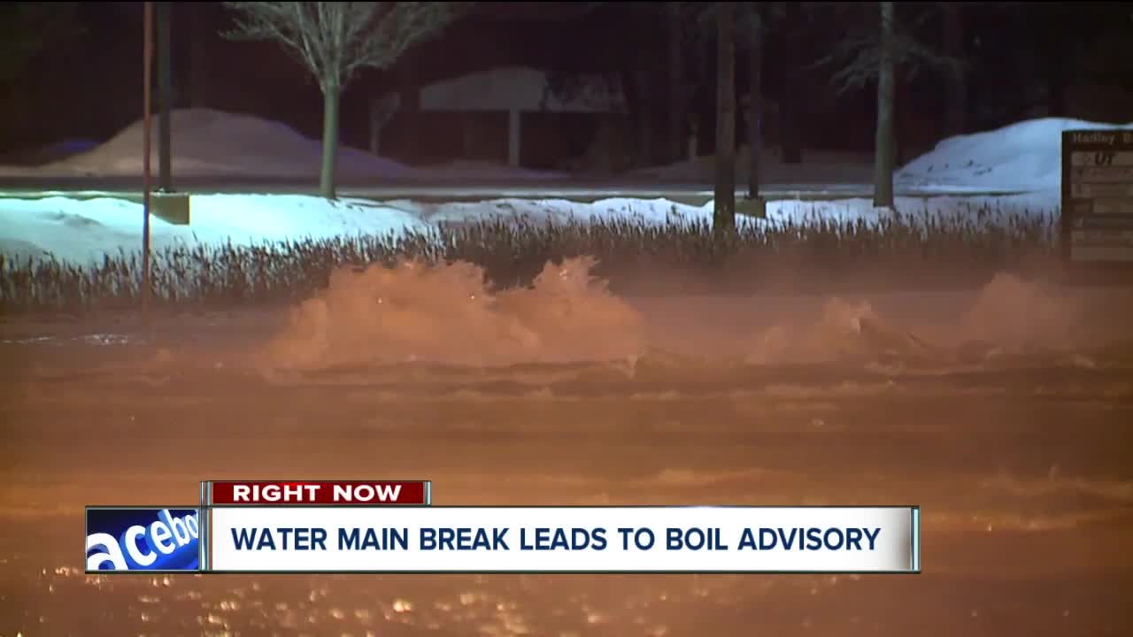 Water main break in Middleburg Heights leads to boil advisory