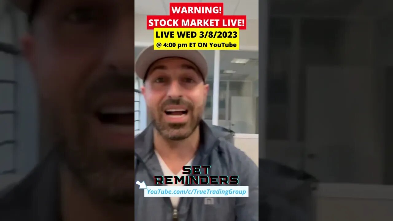 STOCK MARKET LIVE: Today @ 4pm ET on YouTube