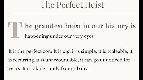 The Perfect Heist by Mahar Mangahas