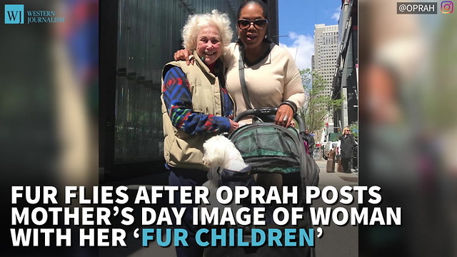 Fur Flies After Oprah Posts Mother’s Day Image Of Woman With Her ‘Fur Children’