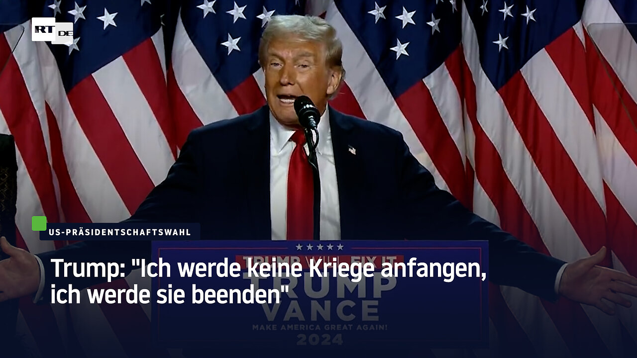 Trump verspricht nach Wahlsieg: Das wird das Goldene Zeitalter Amerikas