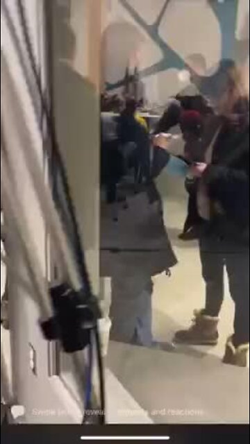 53909Security Guard DRAGS Man Out Of NY School Board Meeting For Being Maskless