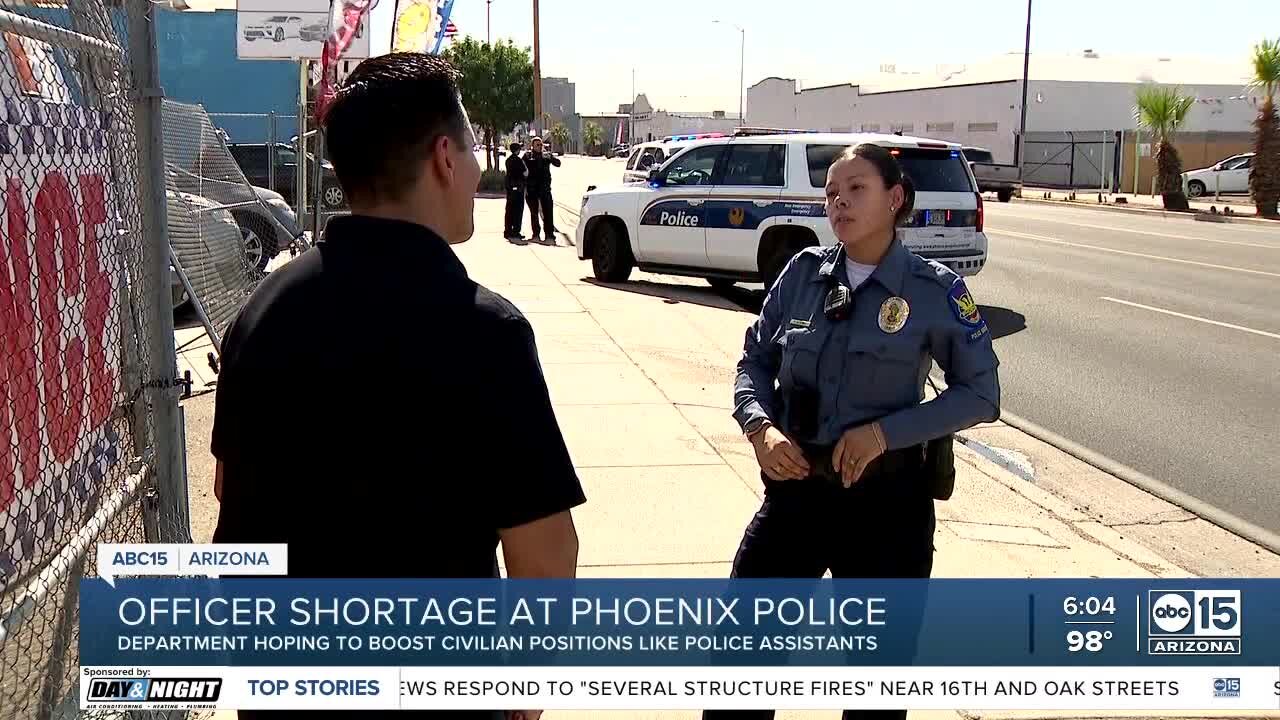 Phoenix police hoping to boost civilian positions amid officer shortage