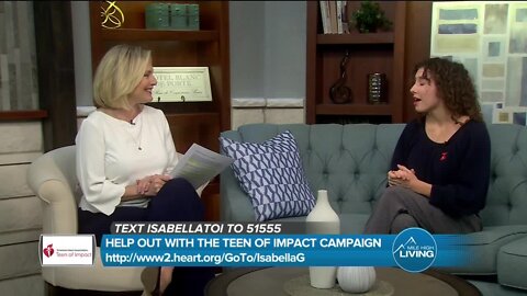 Text ISABELLA to 51555 // Teen of Impact