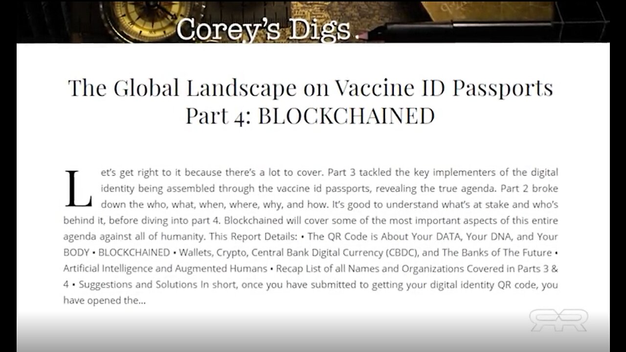 The Mark of the Beast Has Arrived - Greg Reese / Cory Digs - September 2021