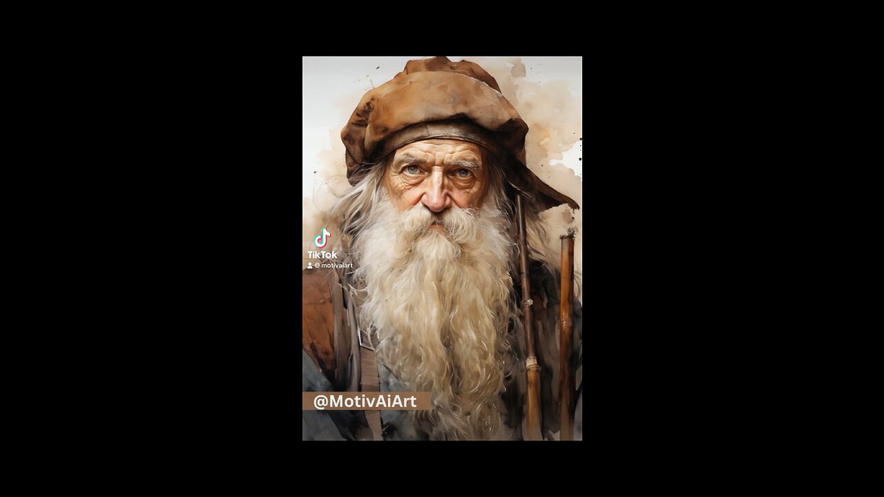 Old Man Art Generated By Midjourney