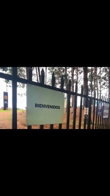 FLGC - Flora Growth cultivation facility front gate on 8/8/2021