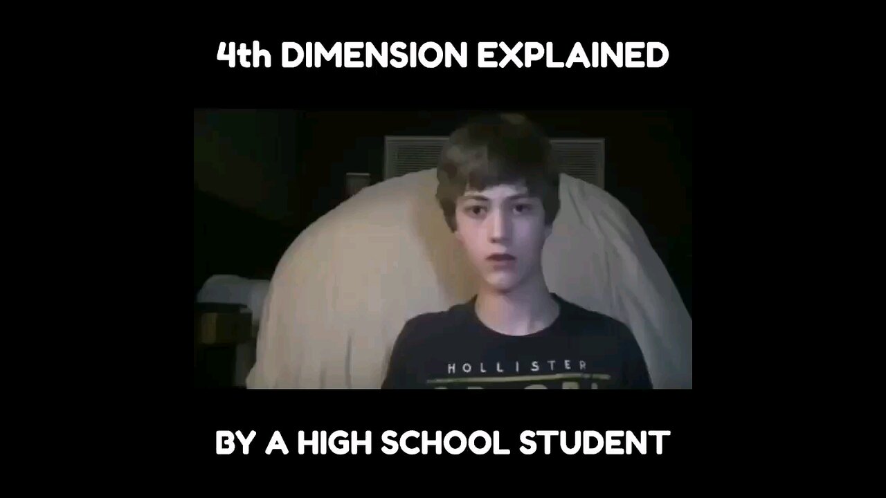 Student explains the 4th dimension