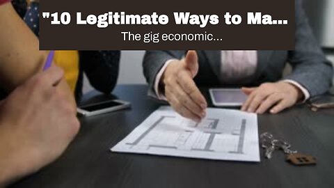 "10 Legitimate Ways to Make Money Online from the Comfort of Your Home" Things To Know Before Y...