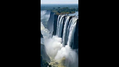 Nature's symphony: where water meets wonder #Waterfall #Nature #Travel #Adventure #Landscape