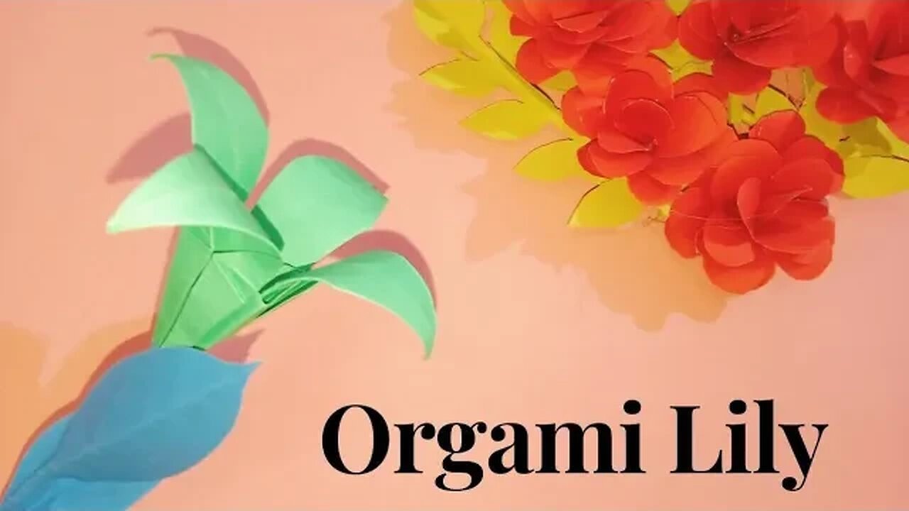 Origami Flower Lily - How to Make Flower Lily with Paper - Paper Craft Ideas