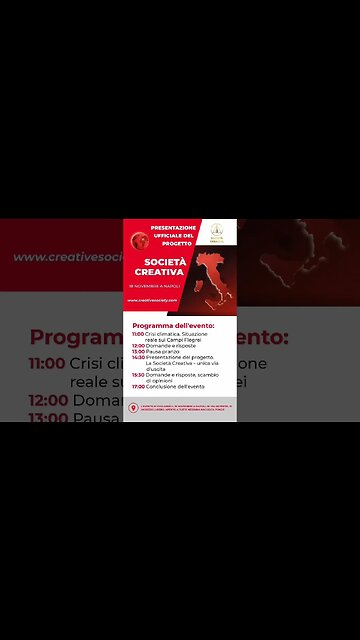 3° presentazione del Progetto Società Creativa