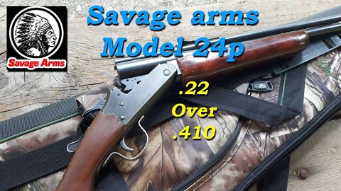 Savage Model 24p Combination Gun, .22 over .410 on the range!