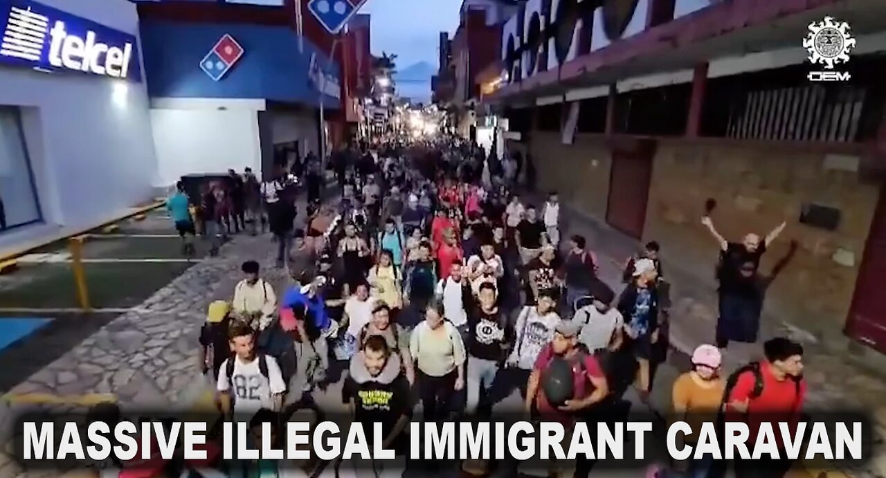 NEW MASSIVE ILLEGAL CARAVAN COMING THRU MEXICO READY TO INVADE U.S.