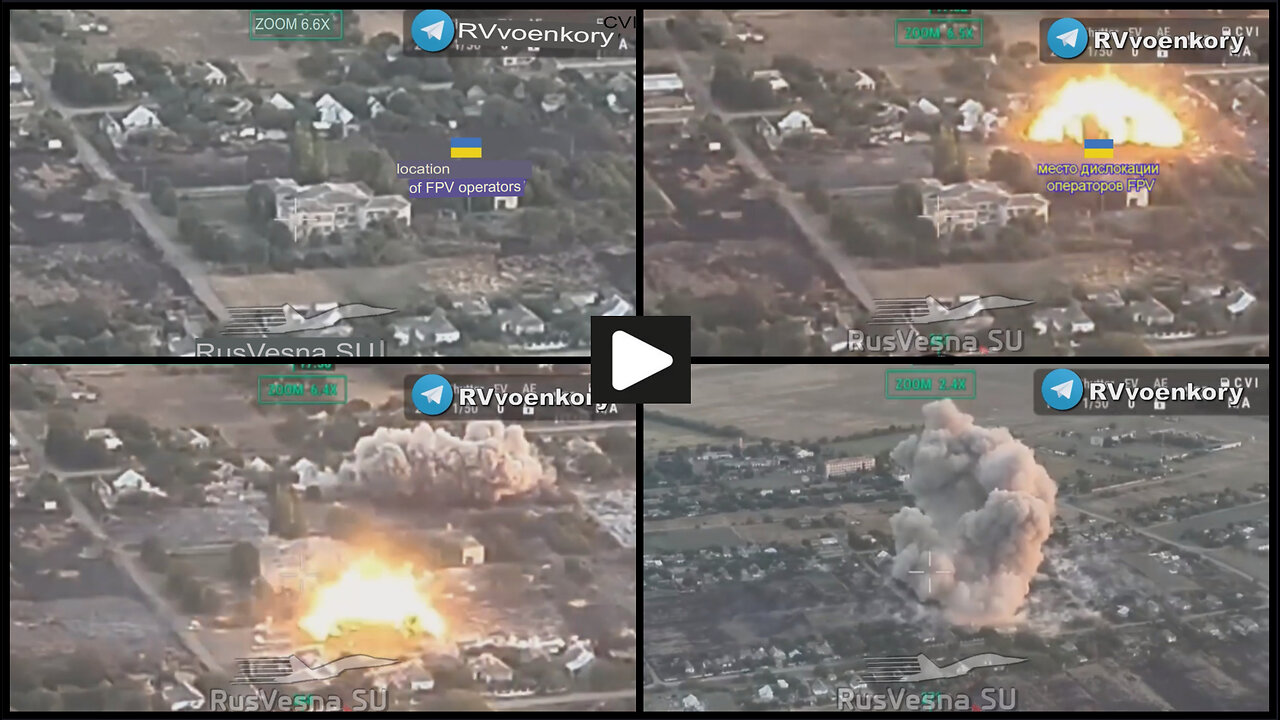 Kherson area: Russian UMPK FAB-1500 bombs destroys Ukrainian positions