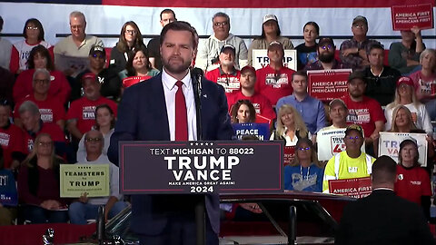 JD Vance Jumping All Over Kamala Harris' Comments At A Rally In Michigan