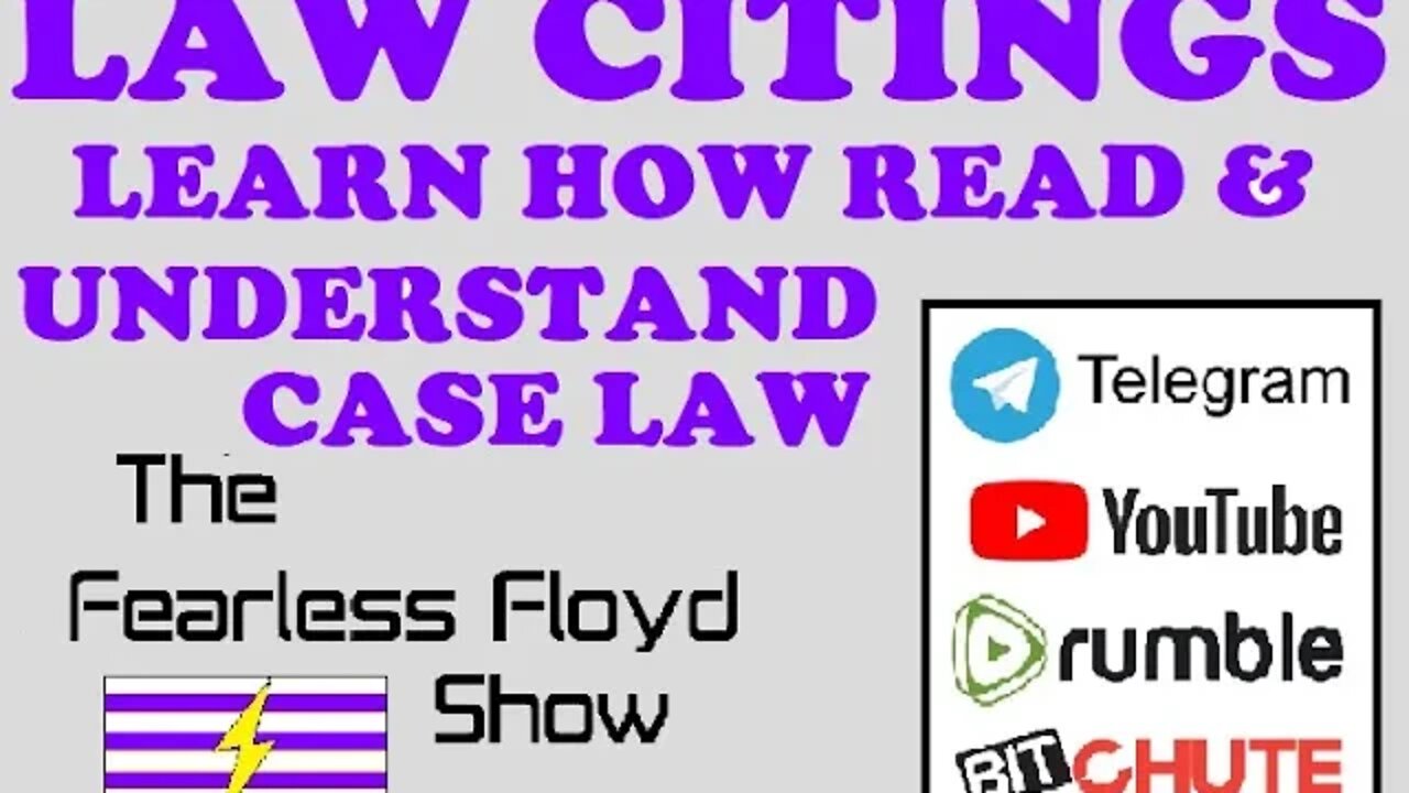 LAW CITINGS: LEARN HOW TO READ & UNDERSTAND CASE LAW