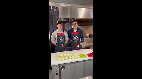 czn burak making kabab with his friend