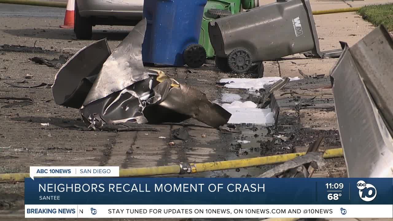 Neighbors recall moment of crash