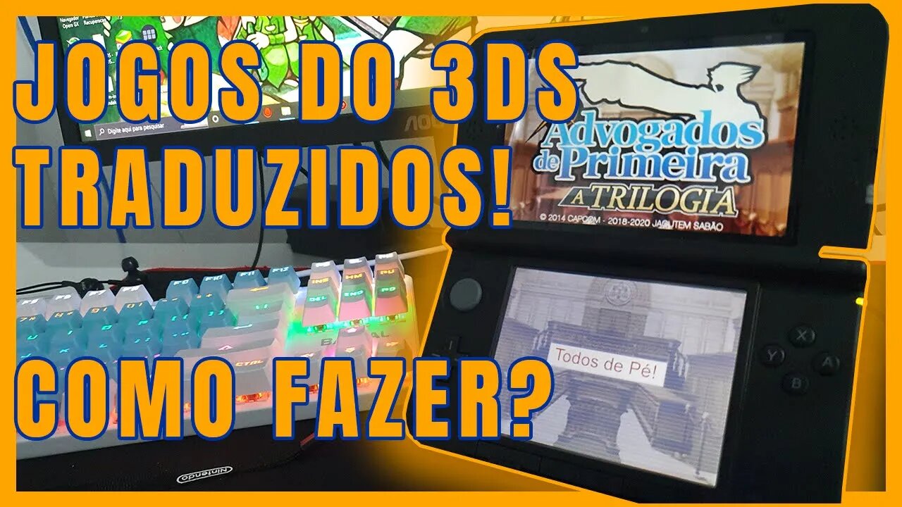 JOGOS TRADUZIDOS NO MEU 3DS DA SHOPEE? EM PT-BR? COMO FAZER? - Phoenix Wright: Ace Attorney