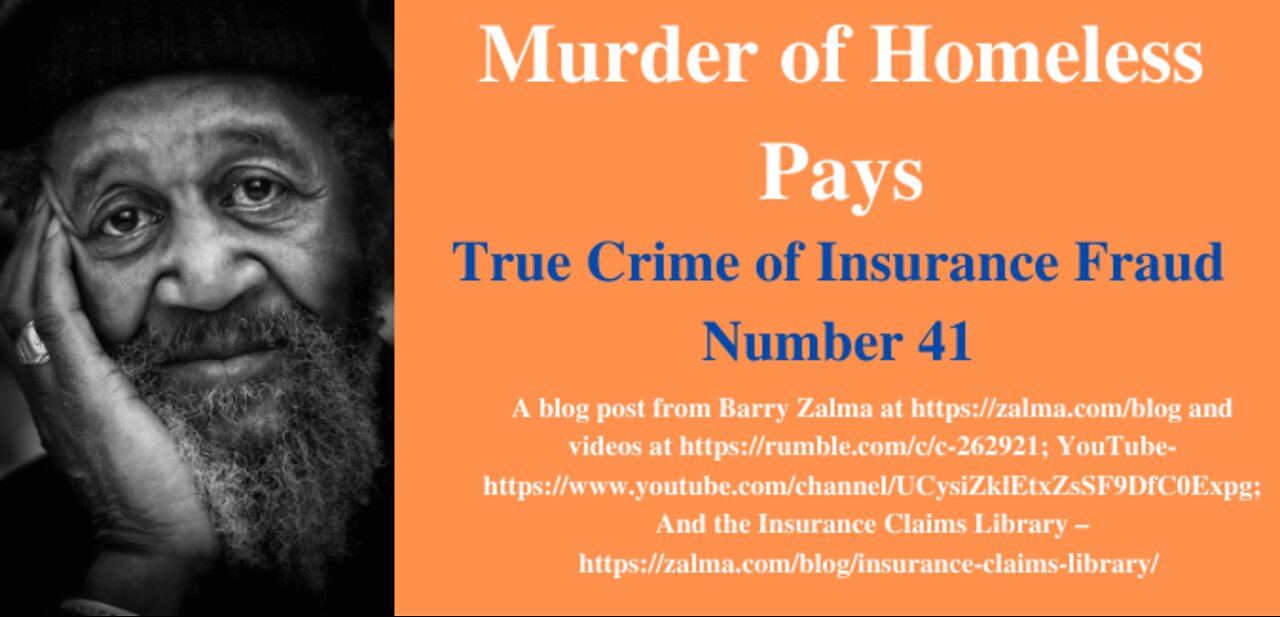 True Crime of Insurance Fraud Video Number 41