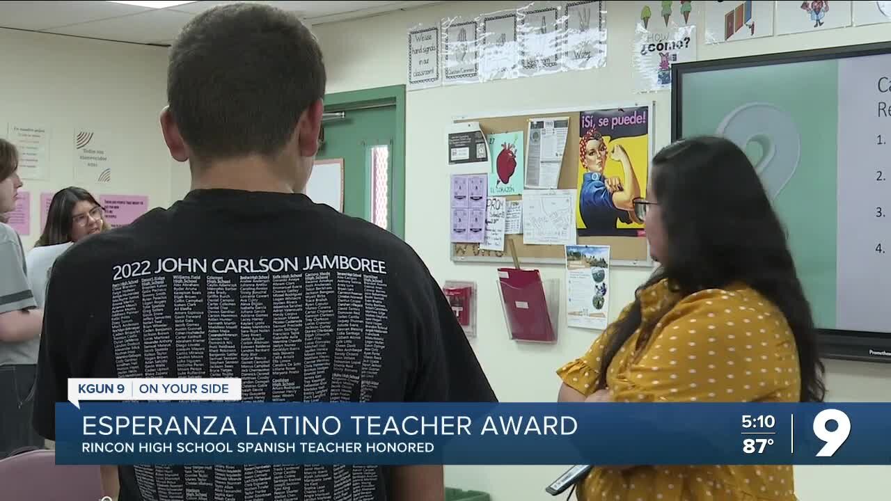 Rincon High School Spanish teacher wins Esperanza Latino Teachers Award