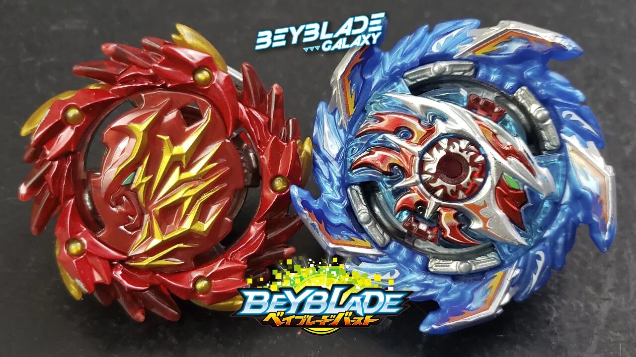 SHINING αMATERIOS .Wh.Ds' vs KING HELIOS .Zn 1B - Beyblade Burst ベイブレードバースト