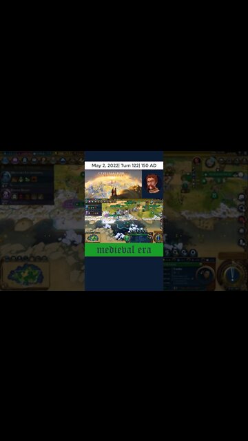 #oneturnadaychallenge #civ6 – Turn 122 - BIBRAX TRADER! #shorts