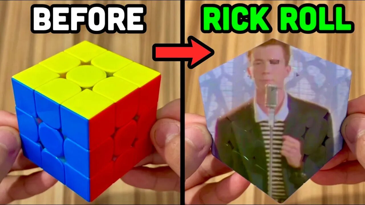 If you have a Rubik’s cube, Rick Roll someone using this method!