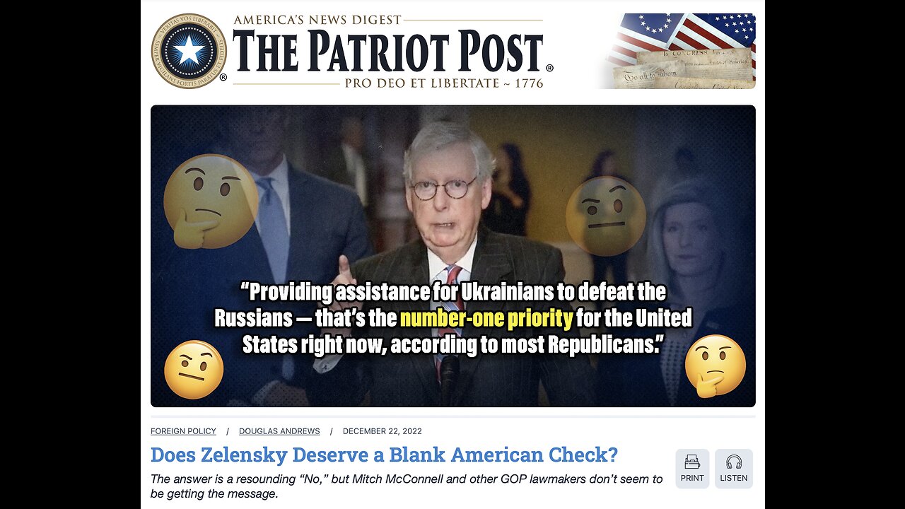 The Patriot Post Audio Edition Podcast for 12/22/22