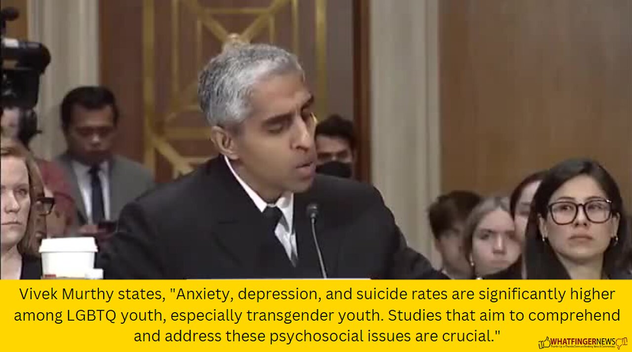 Vivek Murthy states, "Anxiety, depression, and suicide rates are significantly higher among