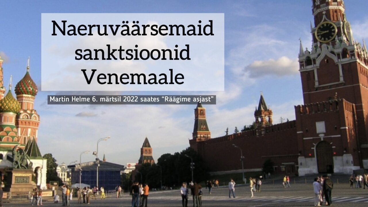 Naeruväärsed sanktsioonid Venemaale