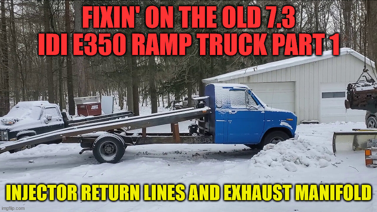 Uncensored: Fixin' on the ramp truck! Injector return lines and exhaust manifold on a 7.3 IDI Part 1