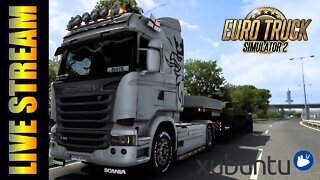 ETS2 Live on Xubuntu Linux (Euro Truck Simulator 2)