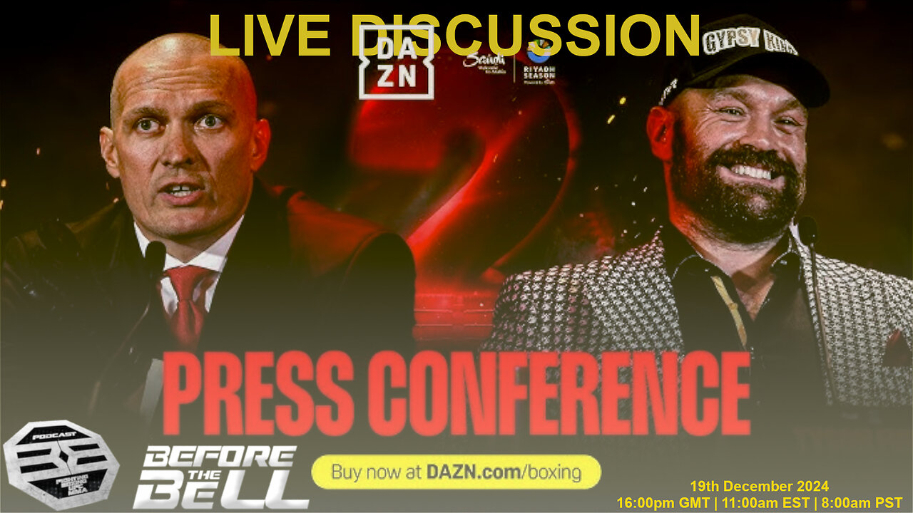 Oleksandr Usyk vs Tyson Fury 2: Final Press Conference | LIVE COMMENTARY