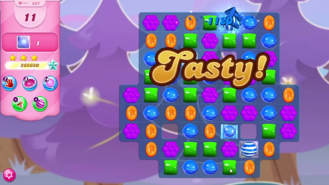 Candy Crush Saga Level 687