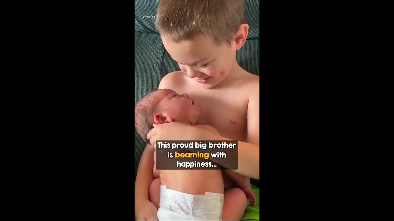 This Big Brother Is Beaming With Happiness