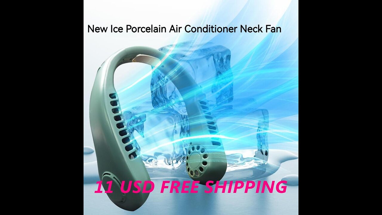 Portable Neck Fan - Ice Porcelain Refrigeration