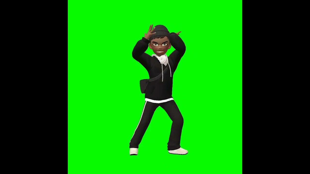 Vídeo de Animação - Avatar correndo - Chroma Key - Green Screen