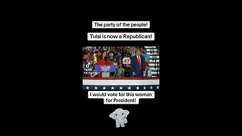Tulsi Gabbard is now a Republican!