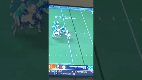 Tez Walker with his first TD REC with the Tar Heels #tarheels #carolina #tds #canesfootball
